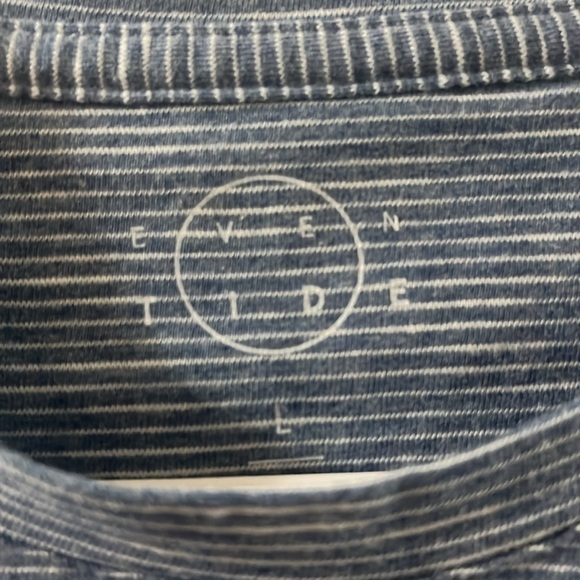 Evan Tide Men's Blue & White t-shirt - Size L - Picture 2 of 3
